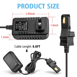 PAEKQ 12 Volt Charger for Ride on Car Compatible with Power Wheels Gray Battery and Orange Top Battery Models 1001175653, 00801-0638, 00801-1869 12Volt Ride-on Toys Power Cord