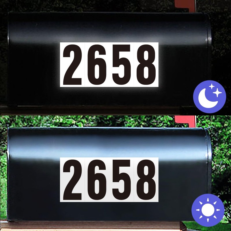 1.5 Inch Self Adhesive Number for Mailbox, Reflective Mailbox Number