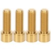 Alomejor 4-Piece Bicycle Handlebar Shaft Bolts, Hex Socket Screws Made
