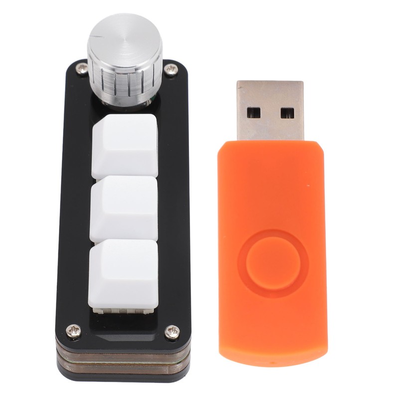 Mini 3 Key Keypad with Knob Custom Programming Hot Swappable