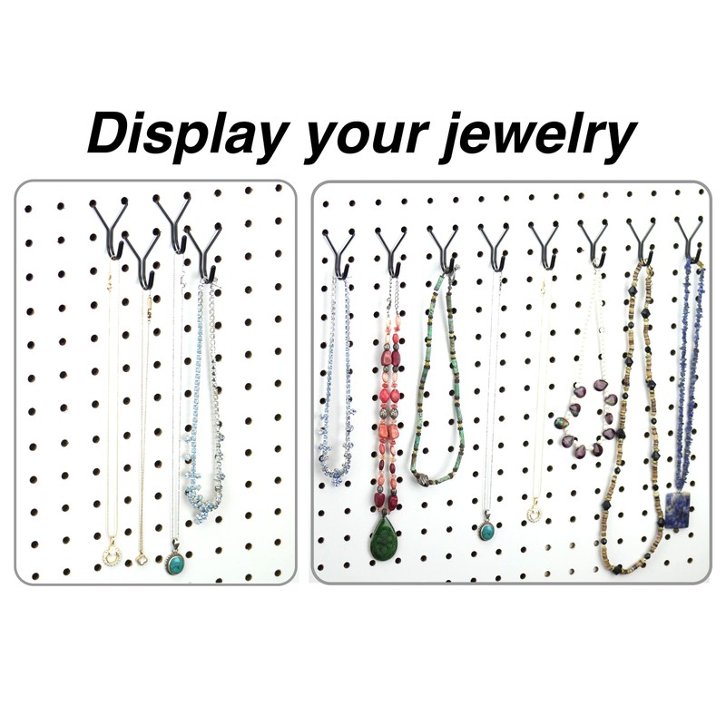 Right Arrange Steel Pegboard Hooks 50-Pack 1in J-Hook, Black -