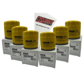 Cyclemax Six Pack compatible with Kohler Pro Oil Filter 52 050 02-S containing Six Filters and a Funnel