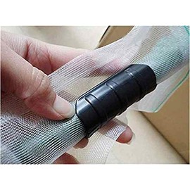 Greenhouse Plastic Film Snap on Clamps for 1-3/8 Inch OD Pipe (Outside Diameter, 1 Inch Inside Diameter), Greenhouse Plastic Clamps, Plastic Snap on Clips (40 Pieces)