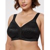 WingsLove Women's Full Coverage Plus Size Everyday Bra Minimizer Wireless