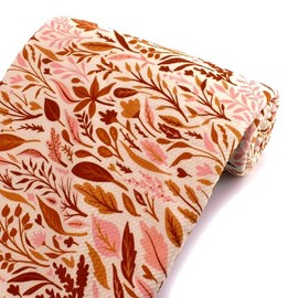 Fall Foliage Printed Liverpool Bullet Fabric Textured Knit 4 Way Stretch - 1 Yard