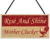 RED OCEAN Funny Chicken Sign For Coop Hen House Garden
