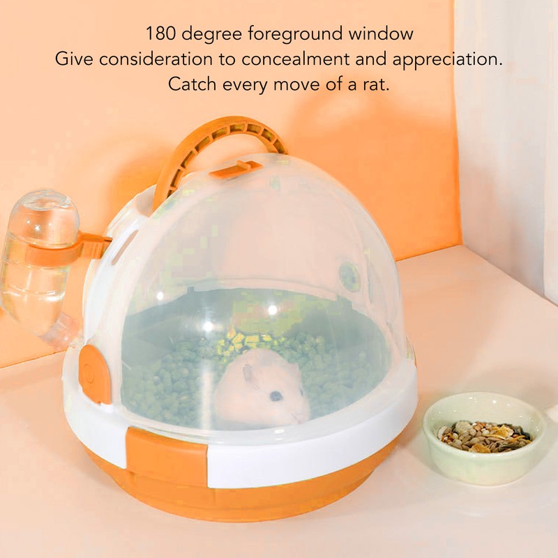 UFO Hamster Cage Funny Cute Travel Portable Small Pet Out