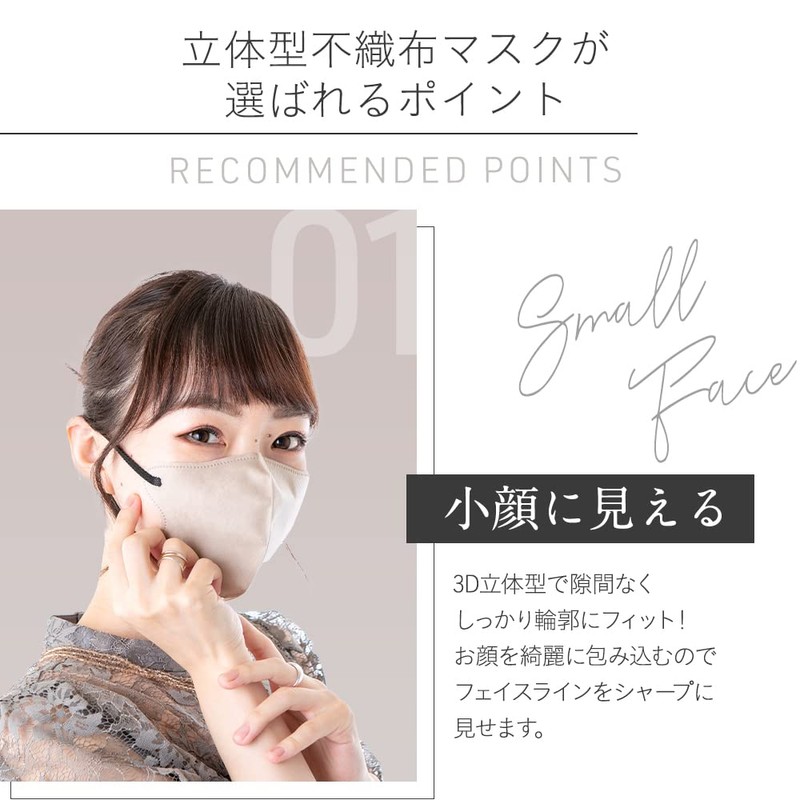 [グローバル・ジャパン] STYLE-ONニュアンスカラーフィットマスク30枚入 ベージュ