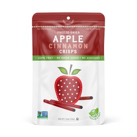 Nature's Turn Freeze-Dried Fruit Snacks, Apple Cinnamon Crisps, Pack of 6 (1.2 oz Each)