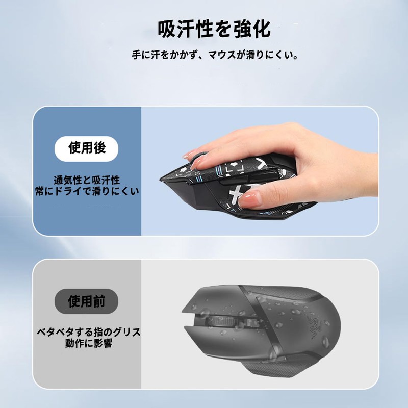 For Razer Basilisk V3 / V3 Pro Mouse Grip Tape