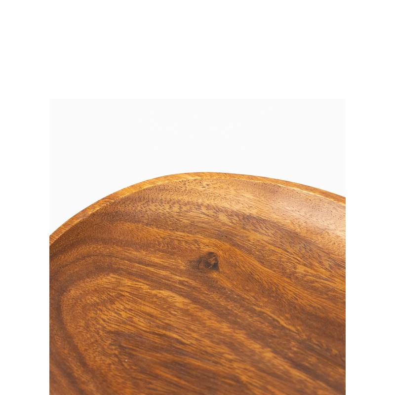 Emery Shokai Wooden Dinnerware Egg Plate Approx. Length 24.8 x