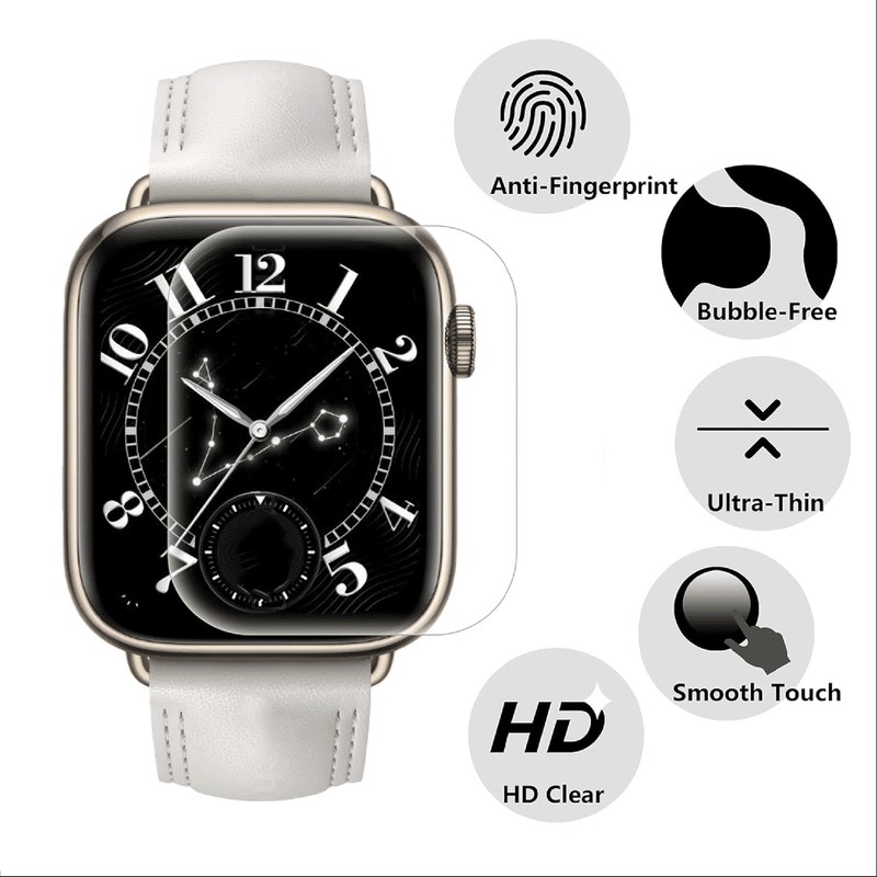 GIOPUEY Screen Protector for Honor Watch 5, HD Ultra Thin