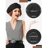 HESTYA 3 Pieces Wool Beret Hat French Style Wool Beanie