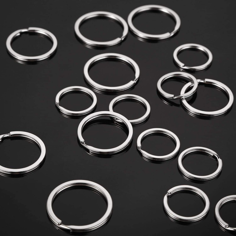 [AMUU] Flat Key Ring, Keychain, Ring, Set of 60, 28mm,