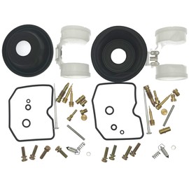 2-Pack Carburetor Repair Kits Carb Rebuild Kit with Diaphragm Float Replacement for Kawasaki Vulcan 500 EN500A 1990-1996