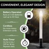 612 Vermont Ultra-Bright LED Window Candles with Timer, Battery Operated,