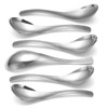 HIWARE Thick Heavy-weight Soup Spoons, High Grade Stainless Steel Soup