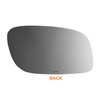 Burco 2838 Flat Driver Side View Power Mirror Glass, Fits