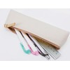 Slip-On 20 Colors Denim Pencil Case A-SLD-7801 A-SLD-7801 Red