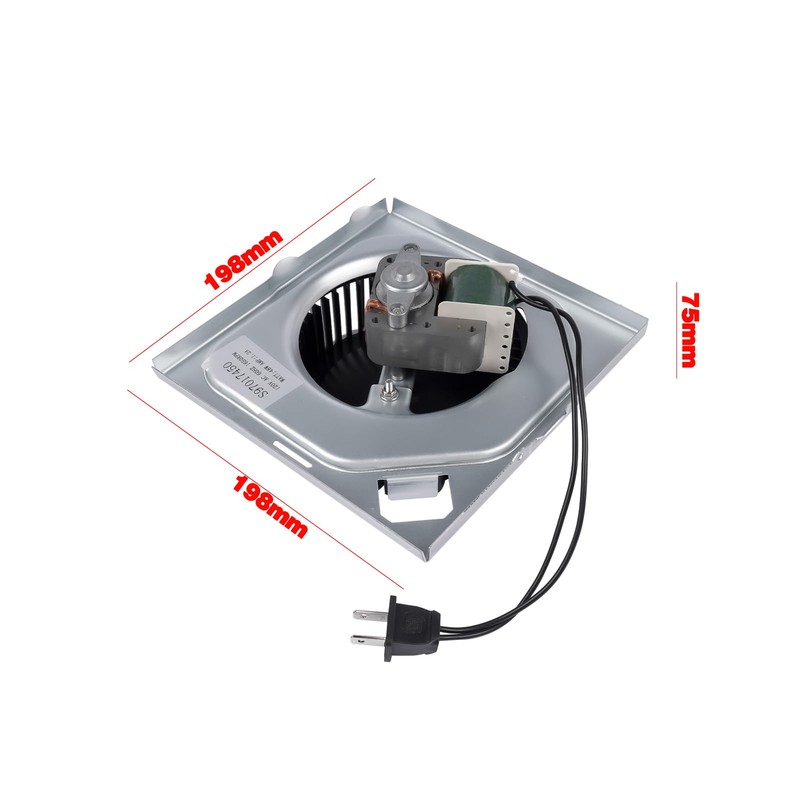 120V 70CFM 1.5A 3000RPM Bathroom Exhaust Fan Motor with Bracket