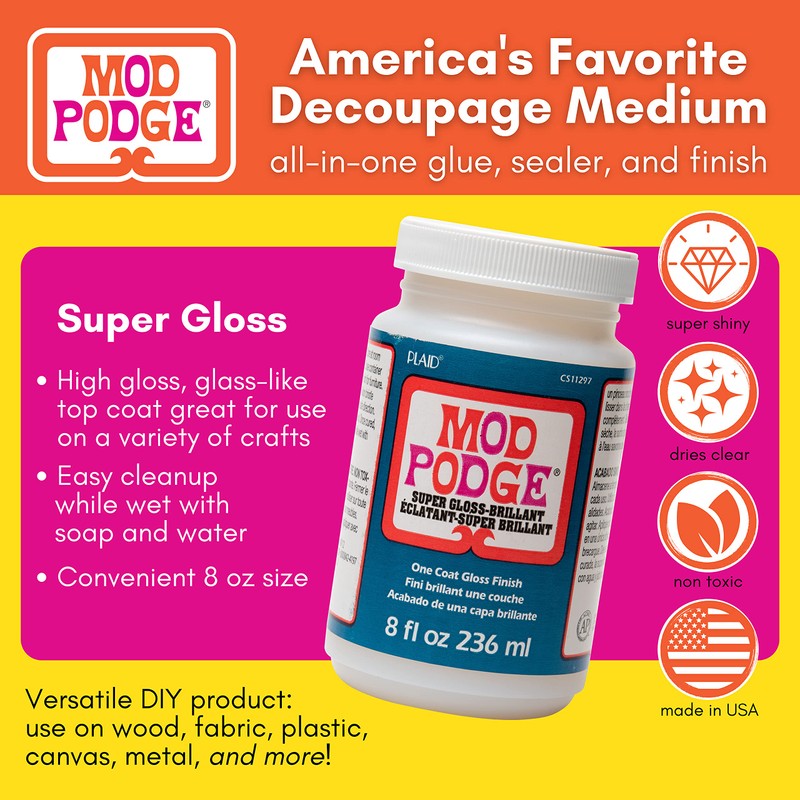 Mod Podge Super Thick Gloss (8-Ounce), CS11297