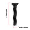 Henne Bery 3/4" Long 6-32 Thread, Oval Head Milled Slot