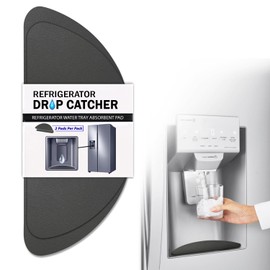 Refrigerator Drip Catcher for Water Tray, Absorbent Pad for Refrigerator Drip Tray, Protects Water Spills, No More Water Stains (Semi-Circular)
