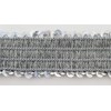 4 Row (1.5") Stretch Sequins Trim (Spot Silver)