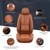 KIDYACWST Auto Car Seat Covers Accessories Full Set Leather Cushion