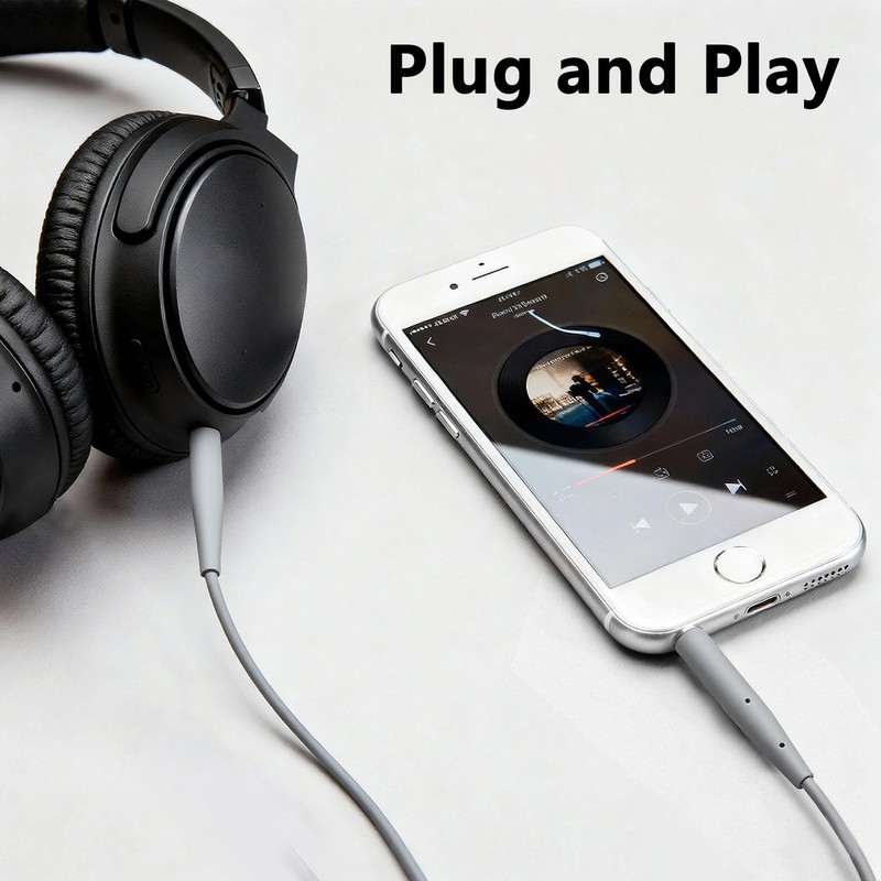 Niukeke Replacement Audio Cable Aux Cord, 3.5mm to 2.5mm Aux