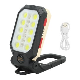 LED Work Light Super Bright Angle Adjustable Magnetic Adsorption IP66 Rechargeable COB Work Lamp with G1/4 Interface