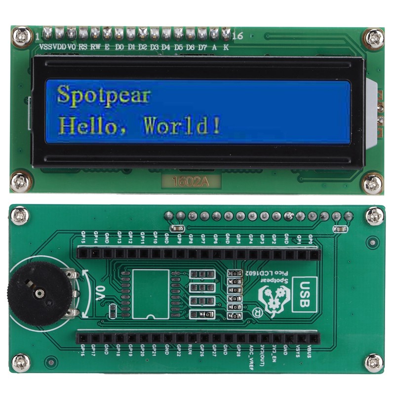LCD Display Module 1602 Screen Expanding Board Accessories for Raspberry