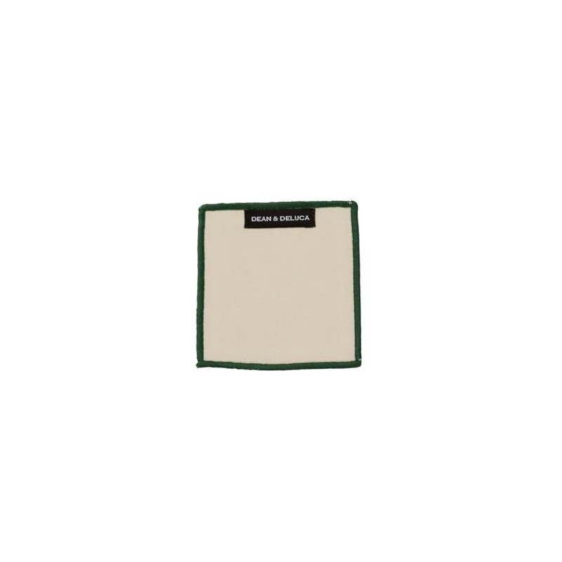 Dean and Deluca Heavy Overlock Coaster Natural x Green Approx.