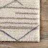 Rugs USA Pick-Up-Sticks Machine Washable Wool Area Rug, 4x6, Ivory