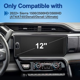 Coleya Anti-Glare Matte Screen Protector for 2022-2025 GMC Sierra 1500 (AT4/AT4X/Denali/Denali Ultimate), 9H Tempered Glass 2023 2024 Sierra 1500/2500HD/3500HD Accessories HD&Anti-Fingerprint 13.4"