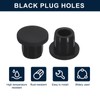 sourcing map 5 Pcs Black Plug Holes, Waterproof Rubber Button