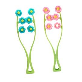 Healeved 2pcs Facial Roller Massagers Slimming Tools for Cheeks Neck and Calves Double Chin Reducer Random Facial Beauty Rollers for Puffiness Relief