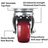 Finnhomy Caster Wheels Set of 4 with Brake 2 Inch