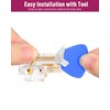 EMITEVER 8mm LED Strip Connectors 12pcs, Led Corner Connector L-Shaped