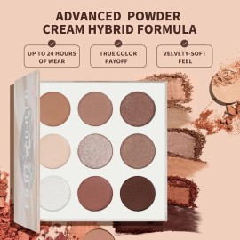 Docolor Paleta De Sombras De Ojos Neutras 9 Colores Nude Bro