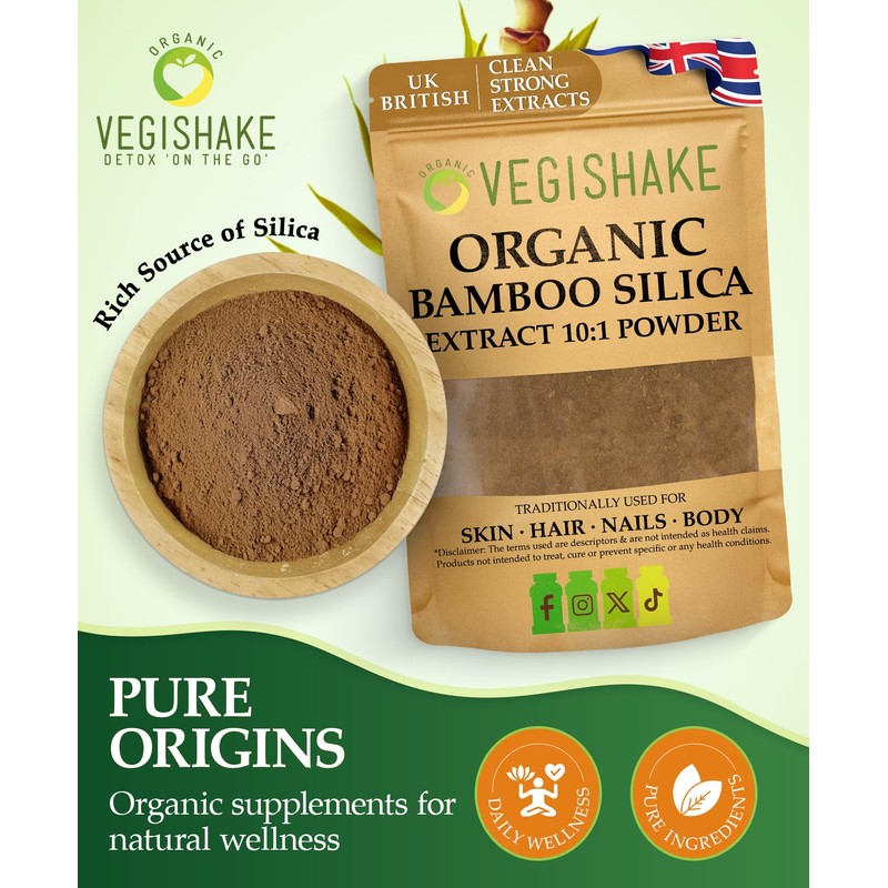 Organic Silica Extract 10:1| High Strength Naturally Sourced Silica Supplement