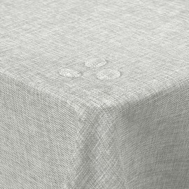 JIUZHEN Outdoor Tablecloth Washable Garden Tablecloth Square Weatherproof Garden Tablecloths for Outdoor Use Light Grey 135 x 200 cm