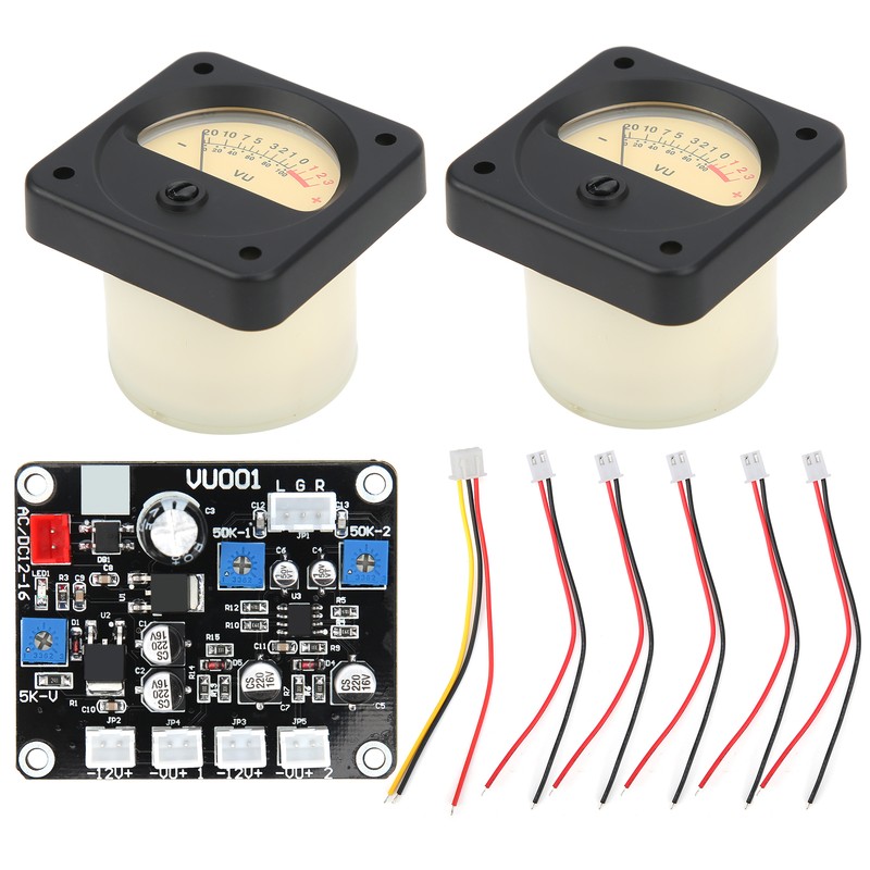 TS-DB45-Q 2Pcs Power Amplifier DB Meter Backlight Audio Level Tester
