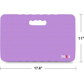 Kneeling Pad Thick Extra Large High Density Foam Comfort Kneeling Pad for Work Gardening Yoga Exercise Garden Knee Pad 2 Pack Purple