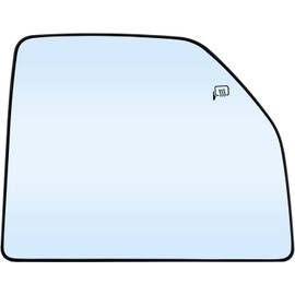 Power Heated Upper Mirror Glass, Compatible with 2015-2022 Ford F150 Truck F250 F350 F450 F550 Super Duty, Replace FL3Z17K707G Right Passenger Side View Upper Convex Mirrors Glass with Rear Holder