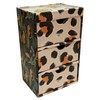 Quickdraw Animal Print Mini Desk Tidy – 3 Drawer Organiser