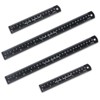 4 PCS Metal Ruler Kit, 12 Inch and 6 Inch