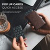 VULKIT Cartera Tarjetero Billetera Pop Up Cierre Magnético RFID Billetera