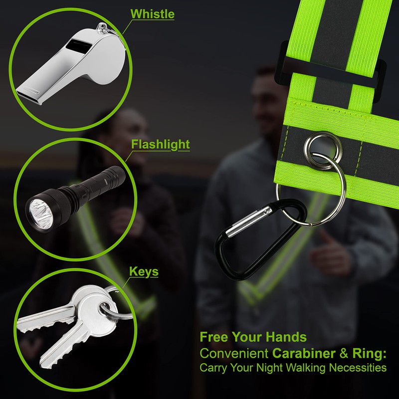 HiVisible Bulk 10 Pack - Safety Reflective Sash for Walking