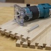 HUHAO Dovetail Router Bit 1/4" Shank 3/8" Dia Tungsten Carbide